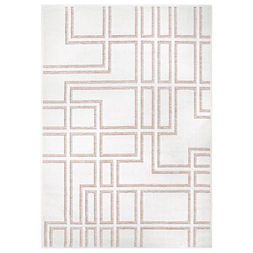 Orian Nouvelle Boucle Thornburn Natural Driftwood Area Rug, 5'2" x 7'6"