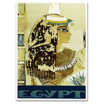 'Visit Egypt Cleopatra' Canvas Art by Vintage Apple Collection