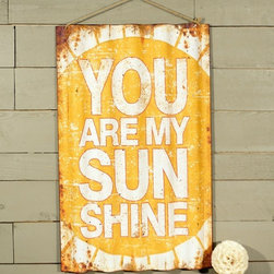 Metal "You Are My Sunshine" Wall Art - Products
