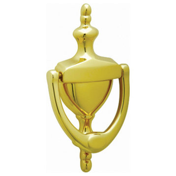 Schlage 3125 3-15/16-Inch Center to Center Door Knocker - Polished Brass