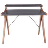 Archer Contemporary Desk, Grey Wood