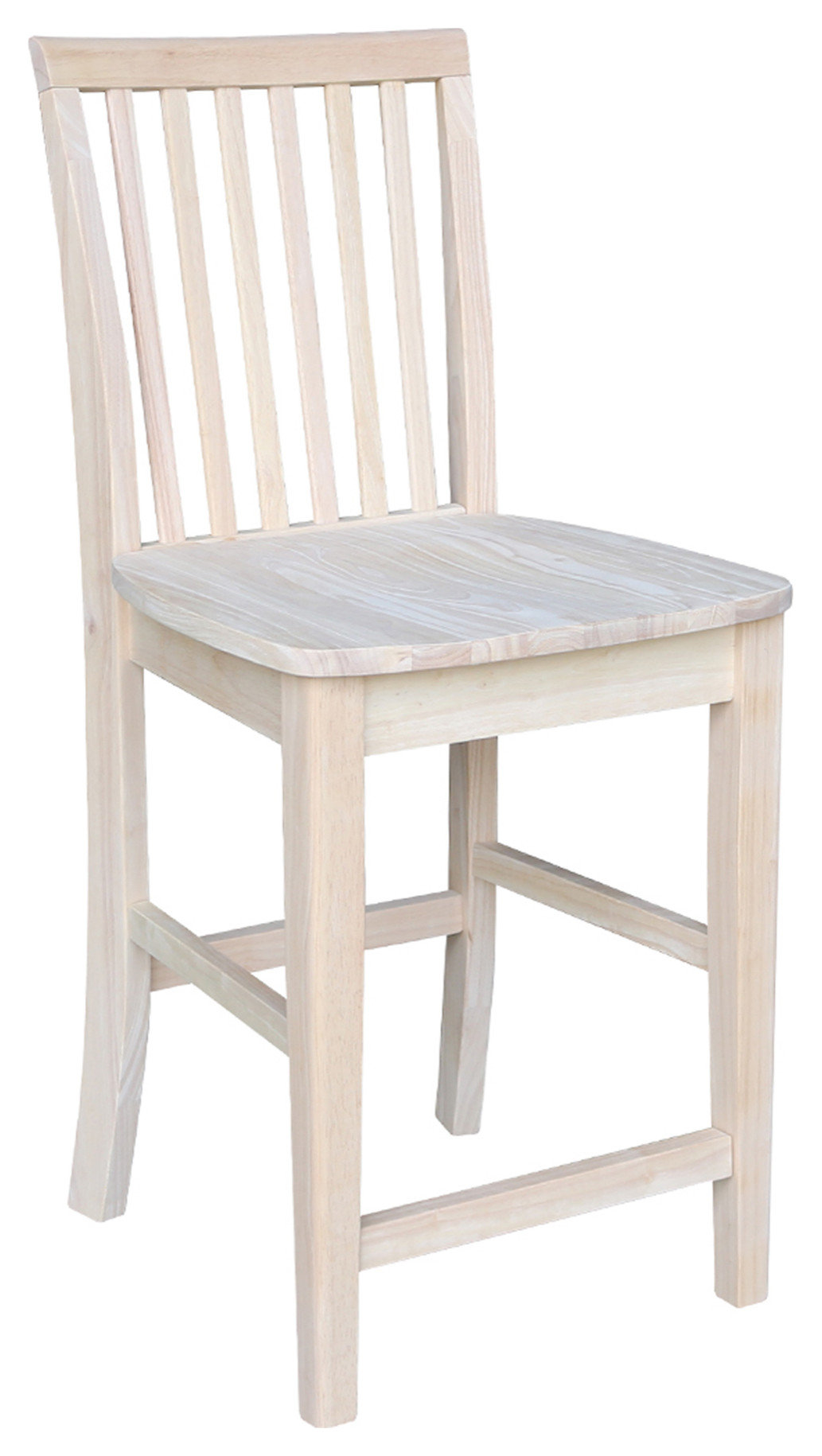 Mission Stool Mission Stool, 24 Inch - Transitional - Bar Stools And Counter Stools ...