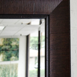 Large Floor Mirror With Dark Espresso Frame - Floor Mirrors