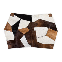 Modern Design European Patchwork Area Rug (Hair-on-Hide) - Area Rugs