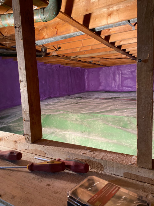 cold floors over ventilated, insulated crawl space
