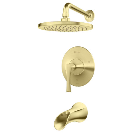 Pfister LG898RH Rhen Tub and Shower Trim Package - Brushed Gold