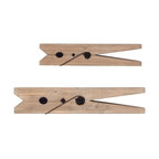 Decorative Wood Shelves, Set of 2