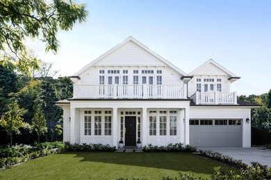 Inspiration for a transitional exterior.