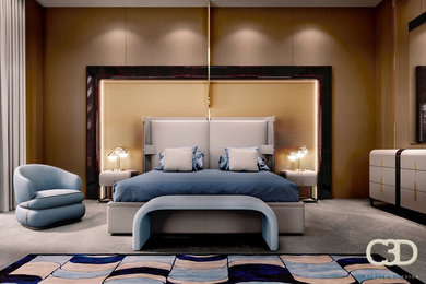 Example of a trendy bedroom design in Other