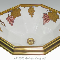 Hand Painted Drop-in Sinks by Atlantis - Bathroom Sinks