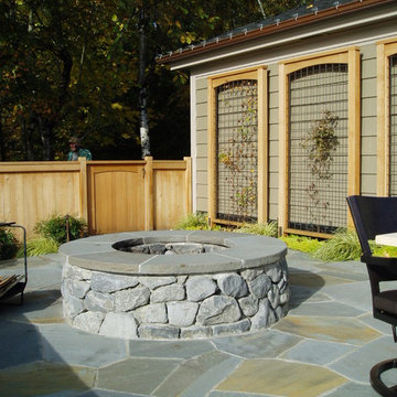 Stone Firepit & Patio