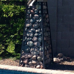 Gabion Pool Renovation - Garden Statues And Yard Art