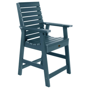 Glennville Counter Dining Arm Chair, Nantucket Blue