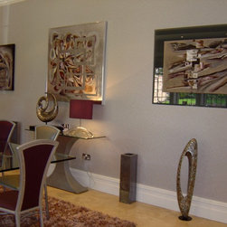 Original paintings on metal - Mixed Media Art