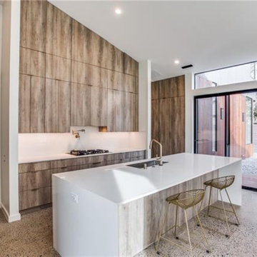 Pecan Wood Detailing, Kitchen Renovation in Monrovia, CA