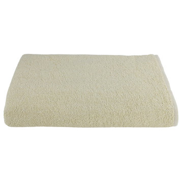 Fibertone 4-PK Solid Color Beach Towel Set (60x30), Beige