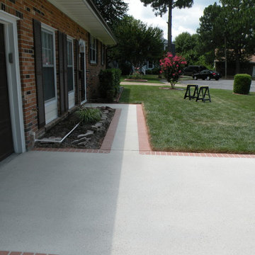 Decorative Concrete Driveway and Walkway