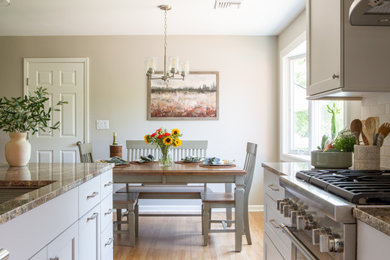 Minimalist kitchen photo in New York
