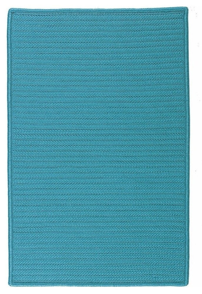 Colonial Mills Simply Home Solid H049 Turquoise Indoor/Outdoor Area Rug ...