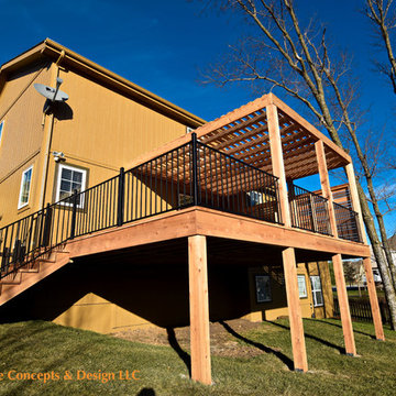 Modern Cedar Deck & Pergola