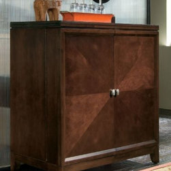 American Drew 912-589 Flip Top Bar Tribecca - Wine And Bar Cabinets