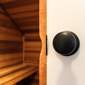 Master Bedroom Sauna. A Warm, Relaxing Escape.