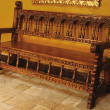 CHESS BOARD COURTYARD  BENCH