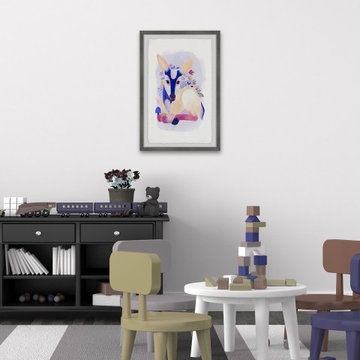 "Enchanting Forester IV" Framed Painting Print