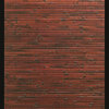 Anji Mountain 4' x 6' Cobblestone Mahogany Bamboo Rectangular Rug AMB0085-0046