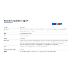 papain - Products