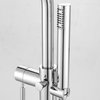 Athena Freestanding Tub Faucet With Handheld, Polished Chrome