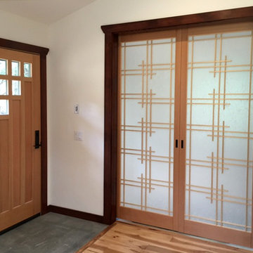 Shoji to compliment contemporary entry