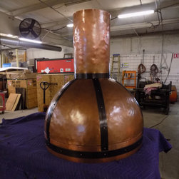 Bell-shaped Custom Copper Range Hoods - Range Hoods And Vents