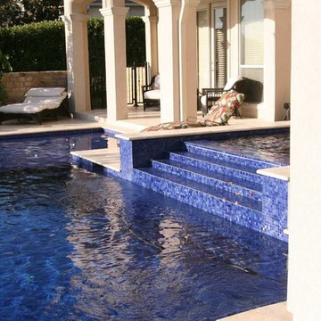 Glass tile pool