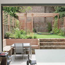 garden slatted furniture