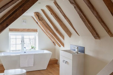 Design ideas for a farmhouse bathroom in London.