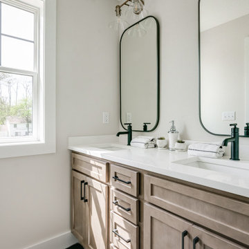 Moody Neutrals with Mix of Modern & Rustic Elements