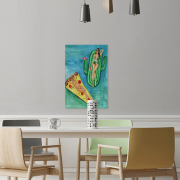 "Pool Time" Painting Print on Wrapped Canvas