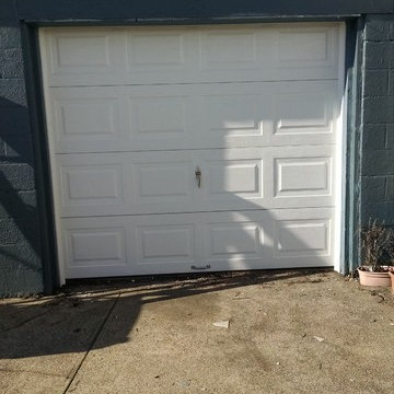 White Sectional Overhead Garage Door