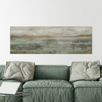 "Pastels and Rust IV" Painting Print on Wrapped Canvas