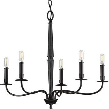 Durrell Collection 5-Light Black Chandelier