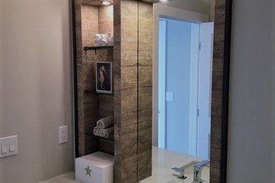 Laguna Beach Home Guest Bath Coastal-AFTER