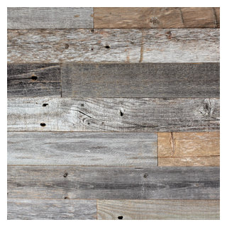 Reclaimed Barn Wood Planks - Farmhouse - Wall Panels - by Plank + Mill