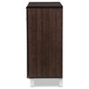 Baxton Studio Excel Sideboard in Dark Brown - Engineered Wood