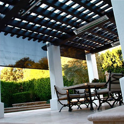 Motorized Drop Curtains - Outdoor Products
