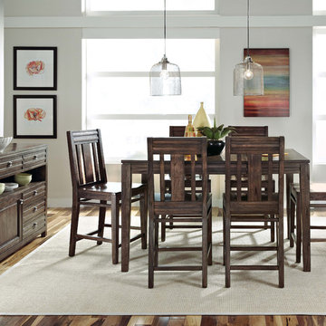 Montreat dining room with tall dining table
