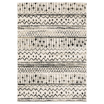 Oriental Weavers Georgia Indoor Rug Ivory/ Black 9'10" X 12'10"