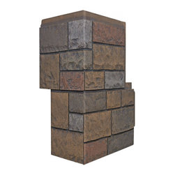 152-CAMBRIDGE COBBLESTONE CORNER 11" W(EACH SIDE) &times; 30 &frac12;"H &times; 1"D - Wall Panels