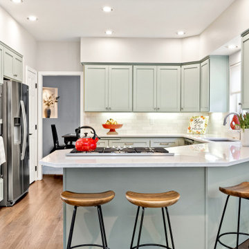 Fresh and Fabulous: Mint Green Kitchen Reface