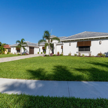 Contemporary Custom Home with Opposing Garages